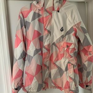 Volcom pink and white ski jacket! *Gently used*